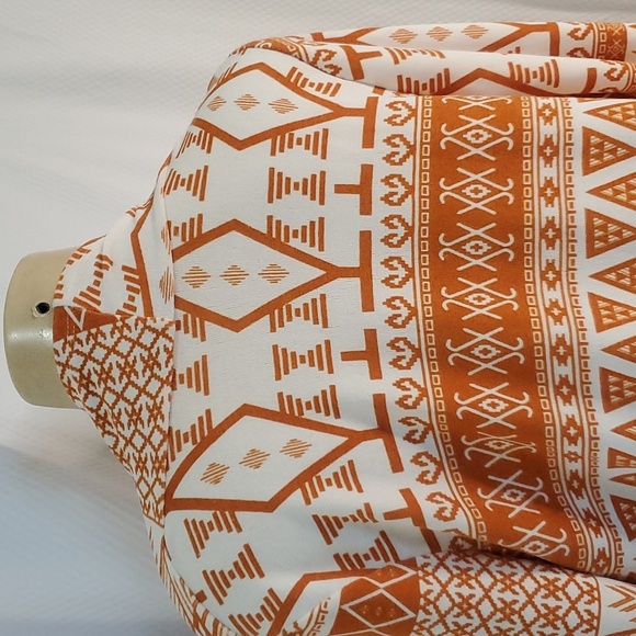 Sweet Candy Orange Cream Aztec Print Open cardigan Size S - Picture 5 of 11